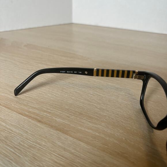 Fendi F1047 001 Eyeglasses Black Frames Full Rim 52-16-135 Italy main image 10